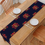 Japanese Samurai Pattern Print Table Runner