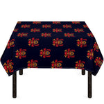 Japanese Samurai Pattern Print Tablecloth