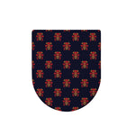 Japanese Samurai Pattern Print Toilet Lid Cover