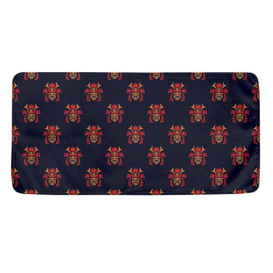 Japanese Samurai Pattern Print Towel
