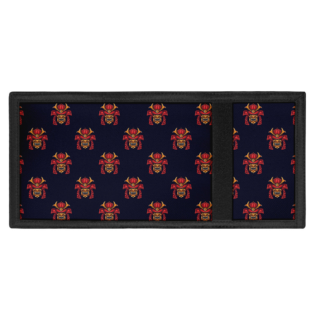 Japanese Samurai Pattern Print Trifold Wallet