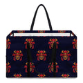 Japanese Samurai Pattern Print Utility Tote Bag
