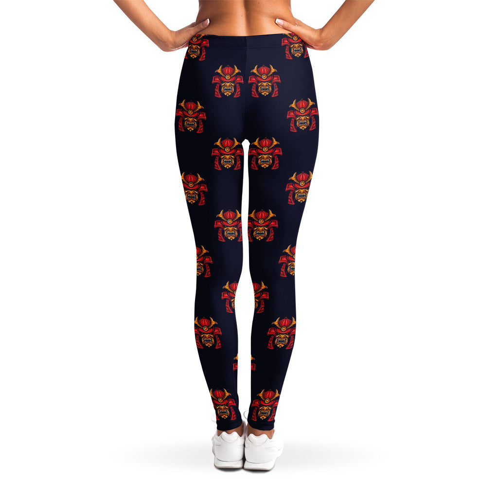 Japanese Samurai Pattern Print Women's Leggings
