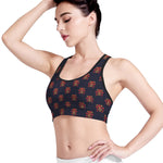 Japanese Samurai Pattern Print Women's Sports Bra