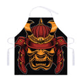 Japanese Samurai Warrior Mask Print Adjustable Apron