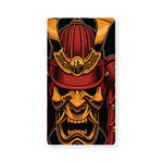 Japanese Samurai Warrior Mask Print Baby Crib Sheet