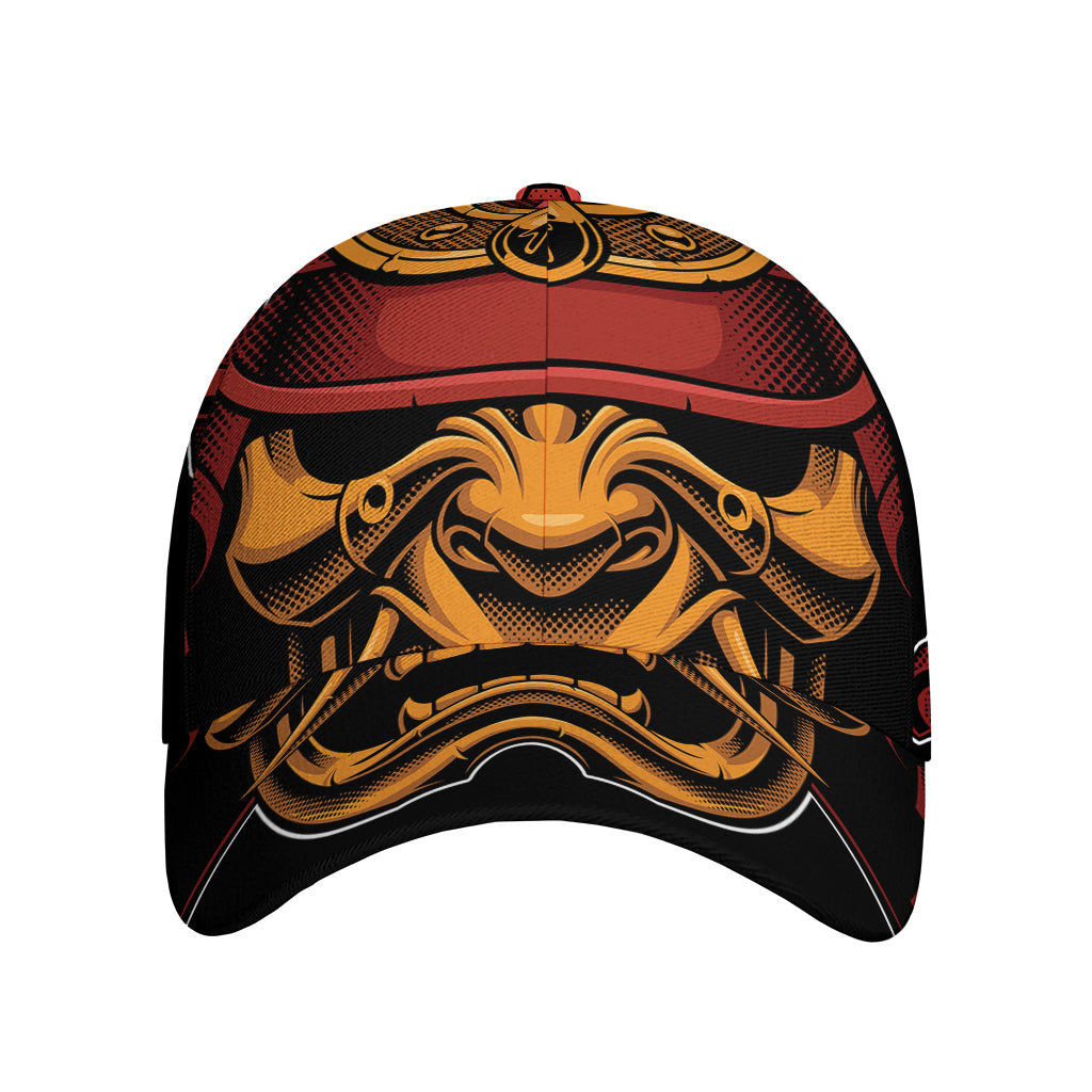 Japanese Samurai Warrior Mask Print Baseball Cap