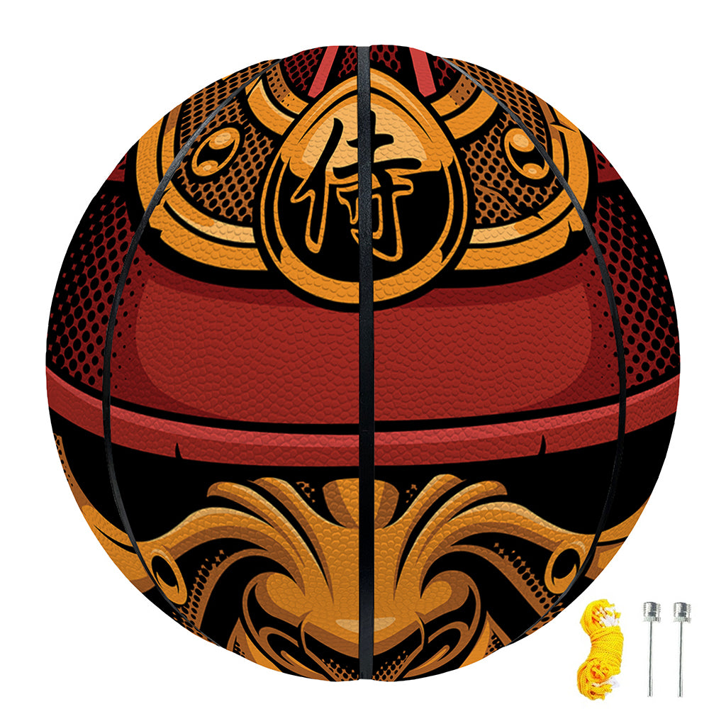 Japanese Samurai Warrior Mask Print Basketball