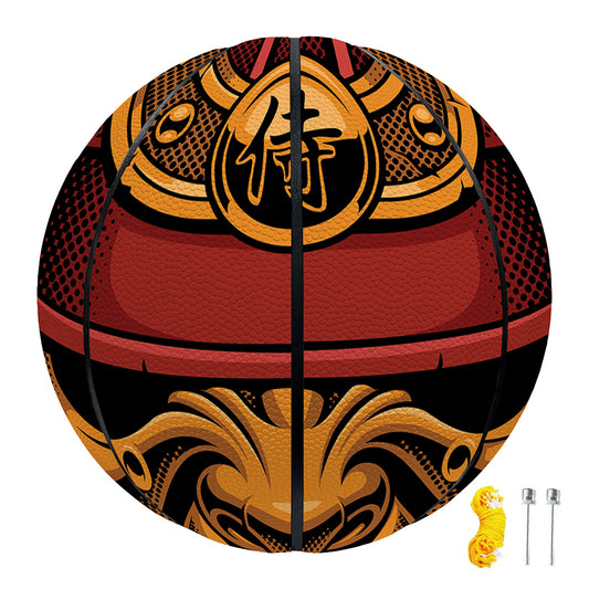 Japanese Samurai Warrior Mask Print Basketball