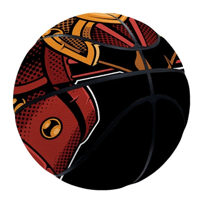 Japanese Samurai Warrior Mask Print Basketball