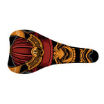 Japanese Samurai Warrior Mask Print Bicycle Seat Cover