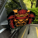Japanese Samurai Warrior Mask Print Car Side Mirror Covers
