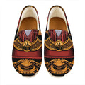 Japanese Samurai Warrior Mask Print Casual Shoes