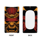 Japanese Samurai Warrior Mask Print Changing Pad Cover