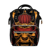 Japanese Samurai Warrior Mask Print Diaper Bag