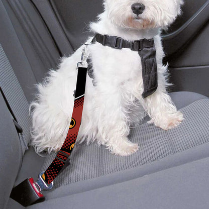 Japanese Samurai Warrior Mask Print Dog Seat Belt