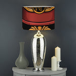 Japanese Samurai Warrior Mask Print Drum Lamp Shade
