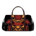 Japanese Samurai Warrior Mask Print Duffle Bag