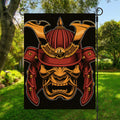 Japanese Samurai Warrior Mask Print Garden Flag