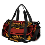 Japanese Samurai Warrior Mask Print Gym Bag