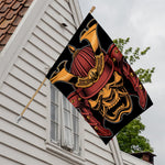 Japanese Samurai Warrior Mask Print House Flag