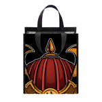 Japanese Samurai Warrior Mask Print Insulated Lunch Tote