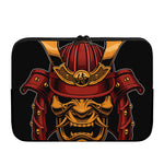 Japanese Samurai Warrior Mask Print Laptop Sleeve