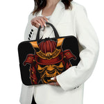 Japanese Samurai Warrior Mask Print Laptop Sleeve With Handle