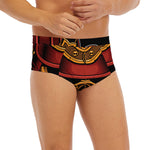 Japanese Samurai Warrior Mask Print Men's Briefs