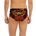 Japanese Samurai Warrior Mask Print Men's Briefs