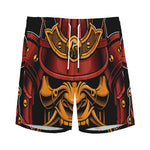 Japanese Samurai Warrior Mask Print Men's Sports Shorts