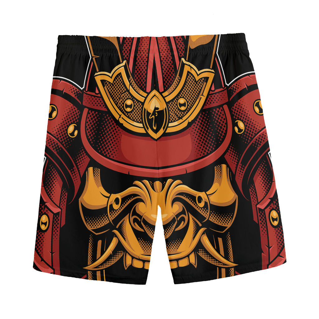 Japanese Samurai Warrior Mask Print Men's Sports Shorts