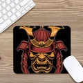 Japanese Samurai Warrior Mask Print Mouse Pad