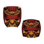 Japanese Samurai Warrior Mask Print Office Chair Cover