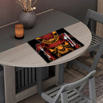 Japanese Samurai Warrior Mask Print Placemat