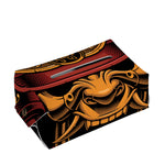 Japanese Samurai Warrior Mask Print Rectangle Tissue Box Cover