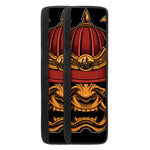 Japanese Samurai Warrior Mask Print Refrigerator Handle Covers