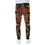 Japanese Samurai Warrior Mask Print Scuba Joggers