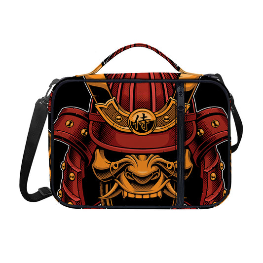 Japanese Samurai Warrior Mask Print Shoulder Strap Bible Bag