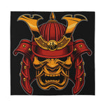 Japanese Samurai Warrior Mask Print Silk Bandana