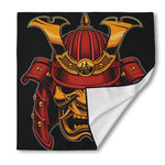Japanese Samurai Warrior Mask Print Silk Bandana