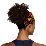 Japanese Samurai Warrior Mask Print Sports Headband