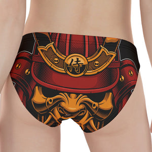 Japanese Samurai Warrior Mask Print Women's Panties