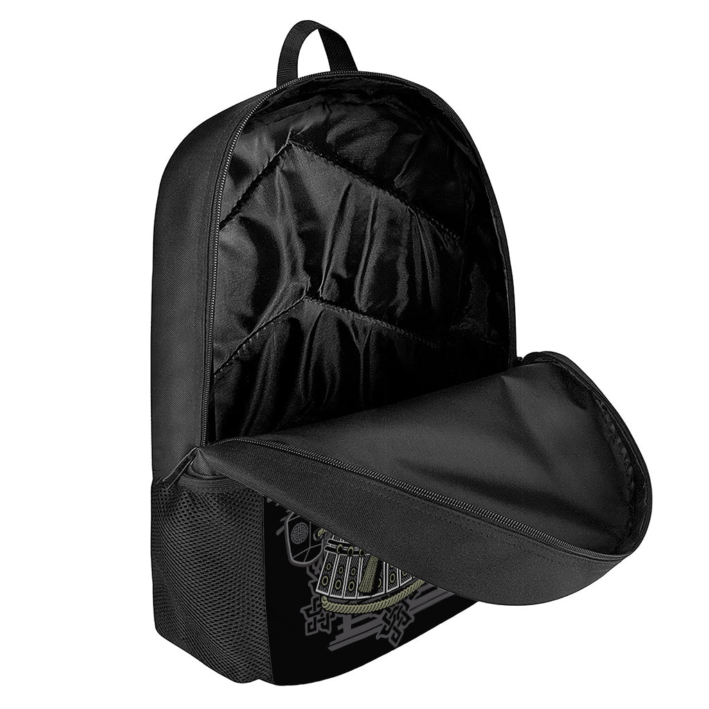 Japanese Samurai Warrior Print 17 Inch Backpack