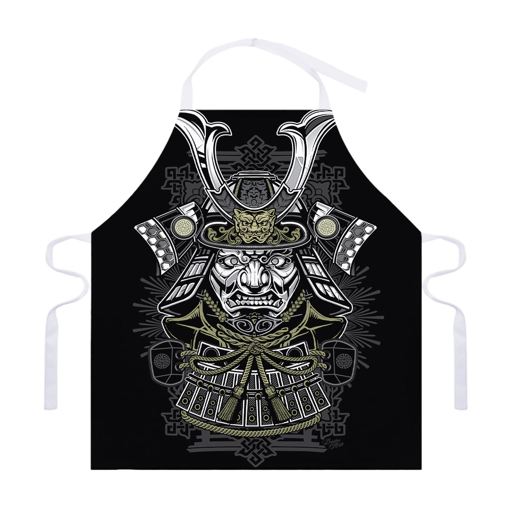 Japanese Samurai Warrior Print Adjustable Apron