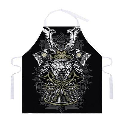 Japanese Samurai Warrior Print Adjustable Apron