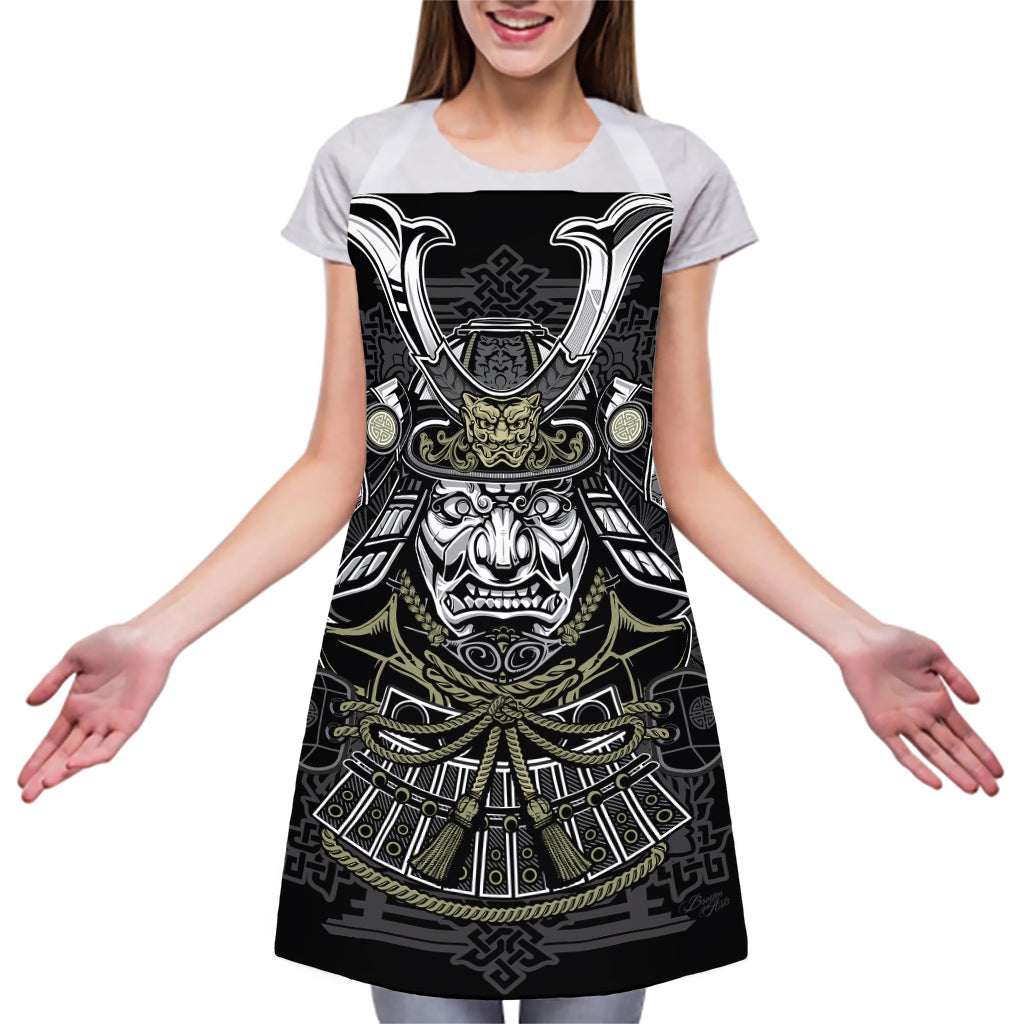 Japanese Samurai Warrior Print Adjustable Apron