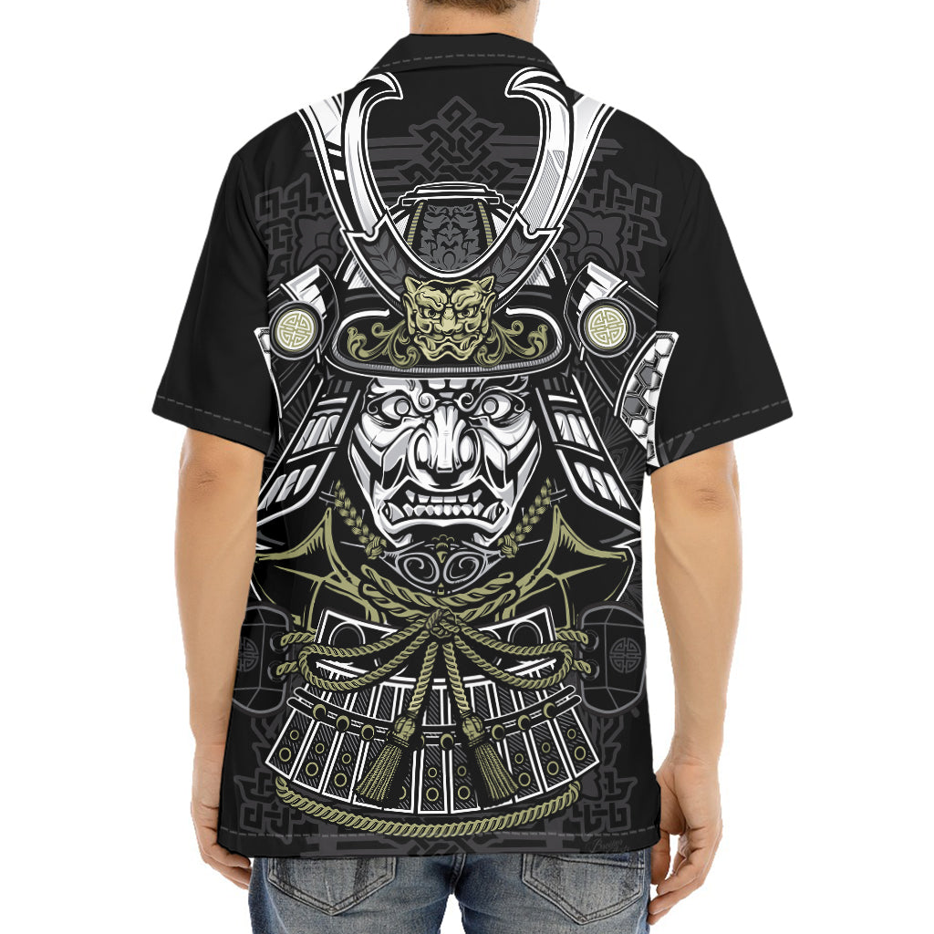 Japanese Samurai Warrior Print Aloha Shirt