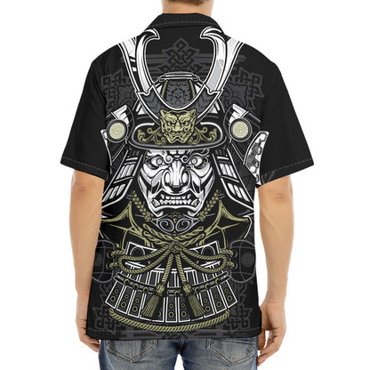 Japanese Samurai Warrior Print Aloha Shirt