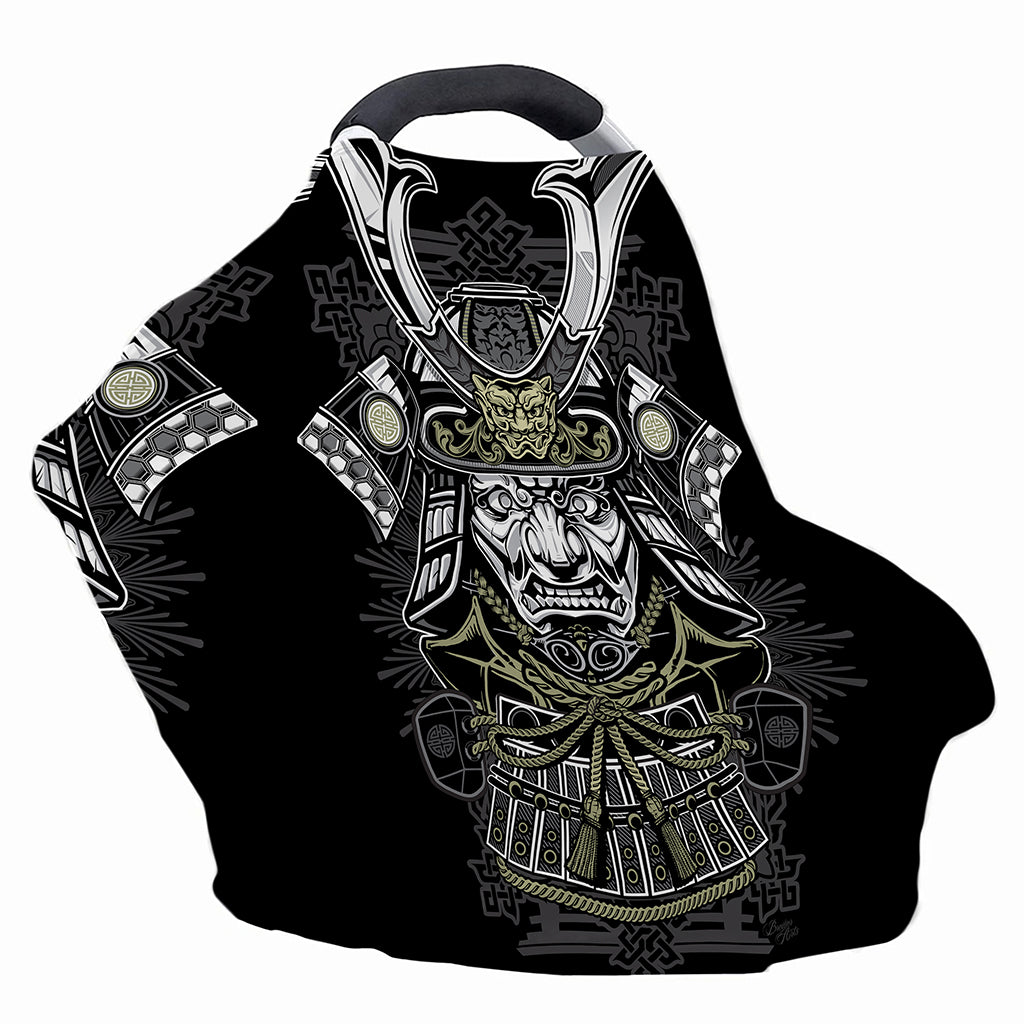 Japanese Samurai Warrior Print Baby Seat Cover